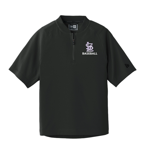 New Era Sandlot Logo Youth Cage Short Sleeve 1/4-Zip Jacket